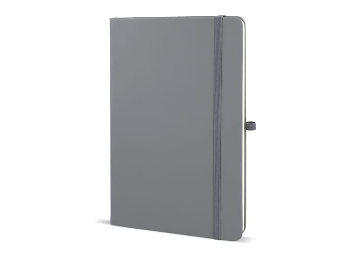 Carnet promotionnel A5 avec passant stylo Sora Gris clair